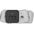 Masca priza telefon dubla alba Clasic Prodax